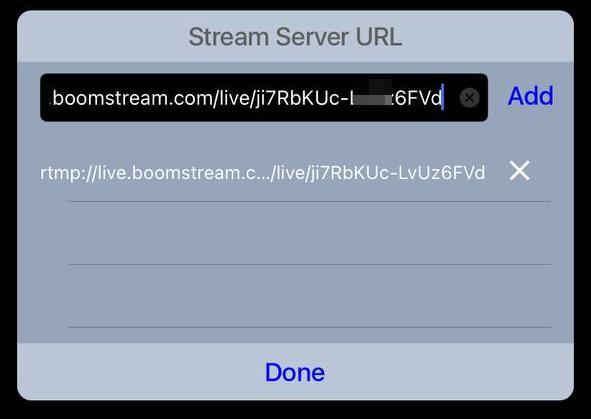 Добавление соединения в Broadcast Me