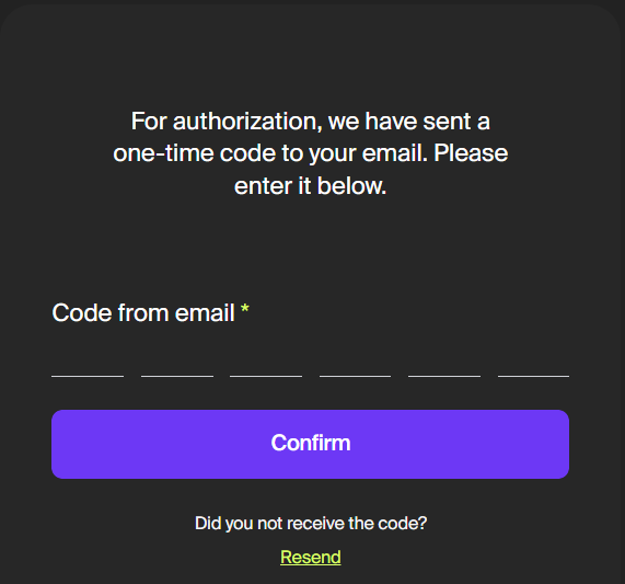 Entering the one-time 2FA code during Boomstream login